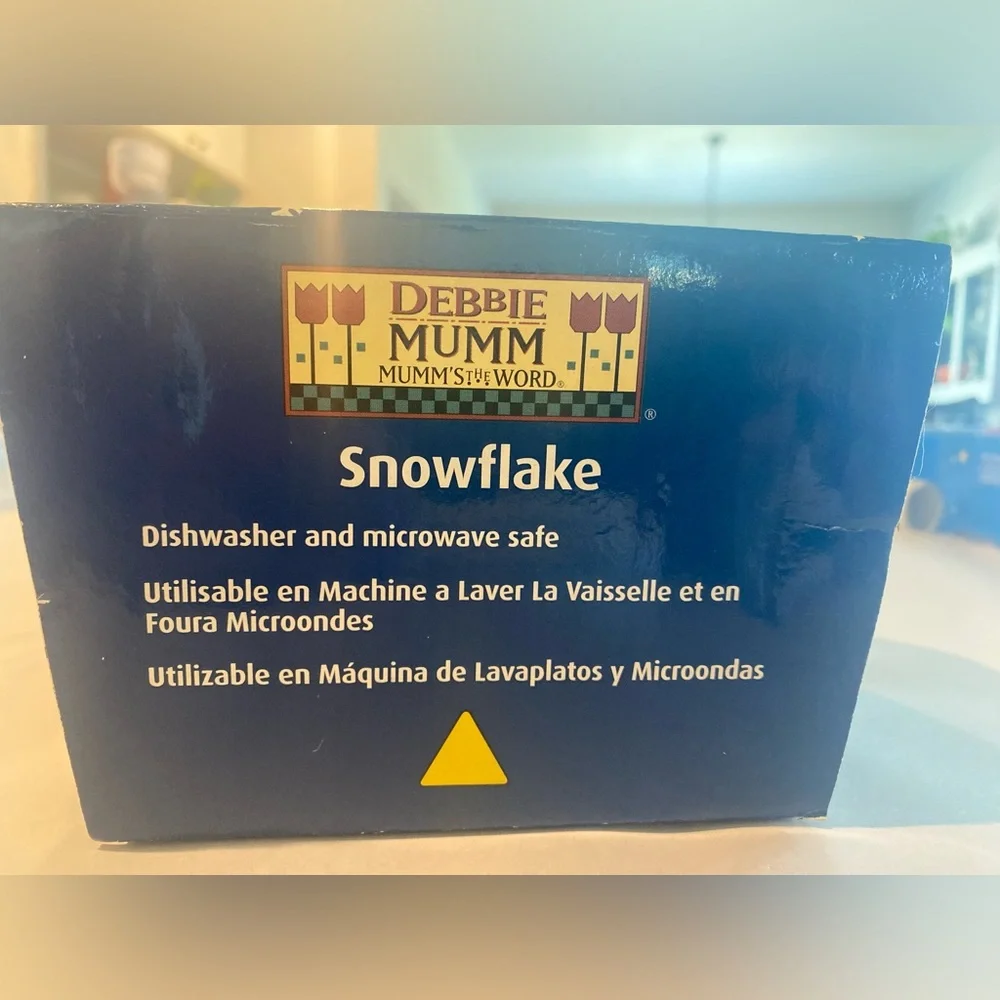 Debbie Mumm snowflake stoneware